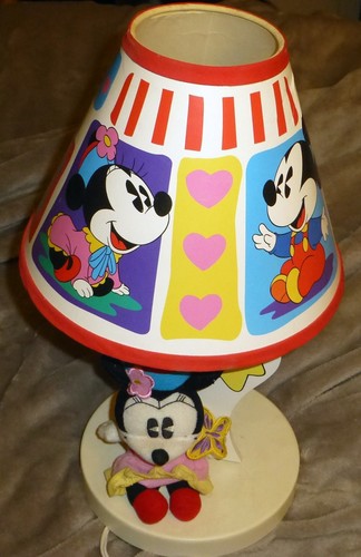 Vintage mickey mouse lamp with - mickey,